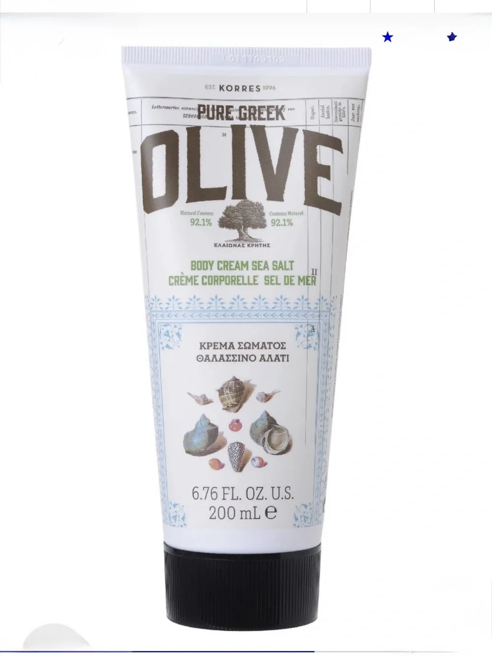Korres Pure Greek Olive Sea Salt Body Cream